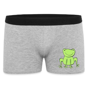 frog - Men's Boxer Shorts - heather grey - Front