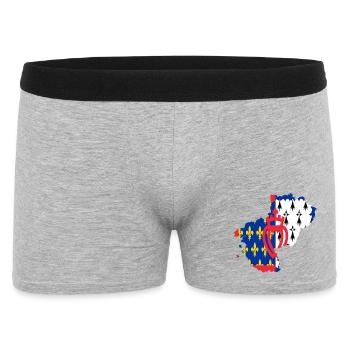 Pays de loire - Boxer Homme - gris chiné - Devant