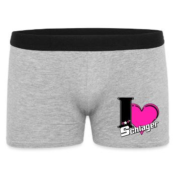 Schlager Party , Schlager Musique , Schlager Love - Boxer Homme - gris chiné - Devant