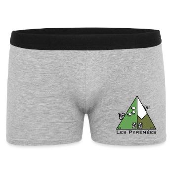 Été hiver dans les Pyrénées - Boxer Homme - gris chiné - Devant