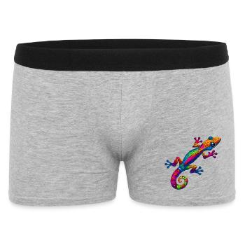 Gecko - Männer Boxer Shorts - Grau meliert - Vorne