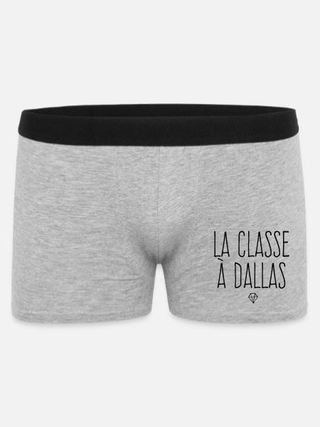 La classe à Dallas - Boxer Homme - gris chiné