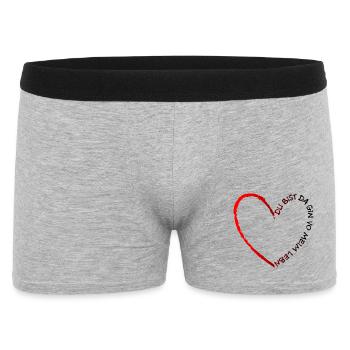 You're there Gin from my life - Gin of my life - Men's Boxer Shorts - heather grey - Front