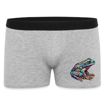 Frosch - Männer Boxer Shorts - Grau meliert - Vorne
