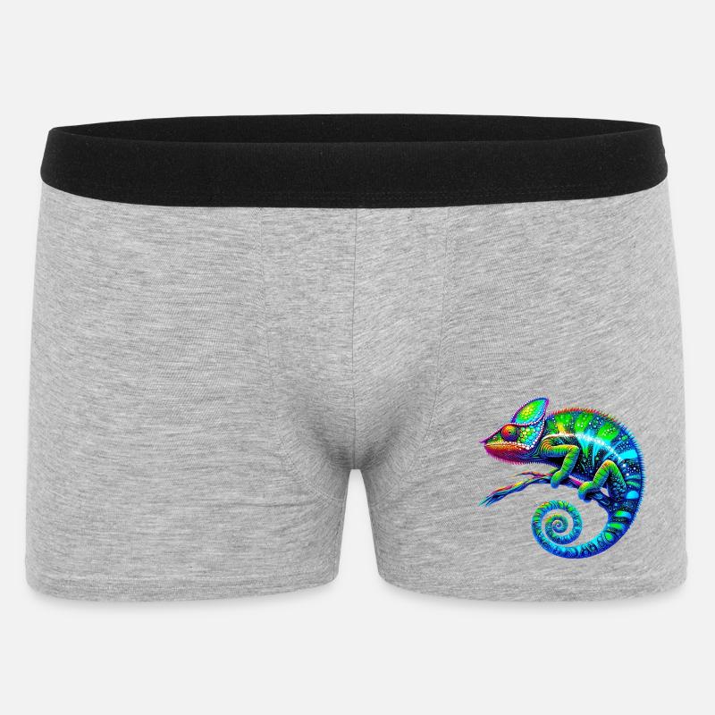 Caméléon - Boxer Homme - gris chiné