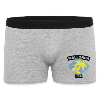 Majorque – Enterrement de vie de garçon sous les palmiers - Boxer Homme - gris chiné - Devant