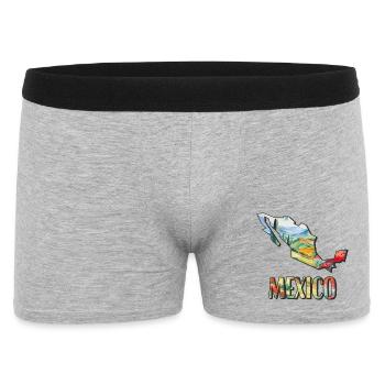 Watercolor Map of Mexico - Men's Boxer Shorts - heather grey - Front