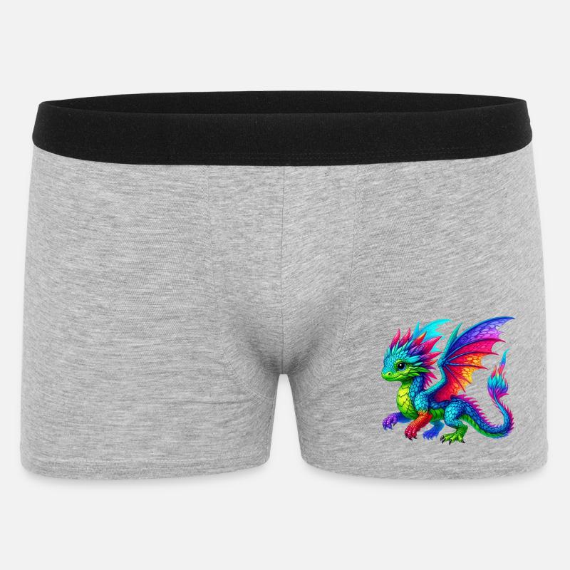 Dragon - Boxer Homme - gris chiné