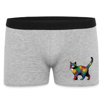 Chat - Boxer Homme - gris chiné - Devant