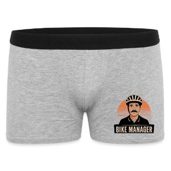 Portrait rétro du gestionnaire de motos - Boxer Homme - gris chiné - Devant