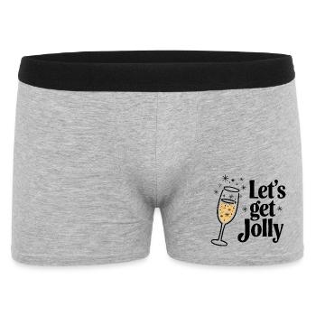Let’s Get Jolly - Men's Boxer Shorts - heather grey - Front