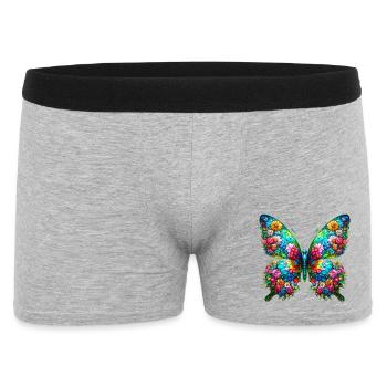 Schmetterling - Männer Boxer Shorts - Grau meliert - Vorne
