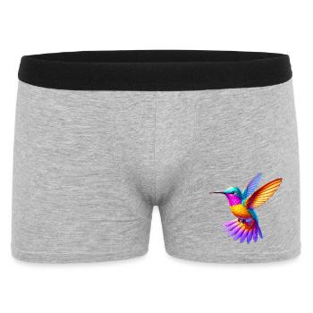 Kolibri - Männer Boxer Shorts - Grau meliert - Vorne