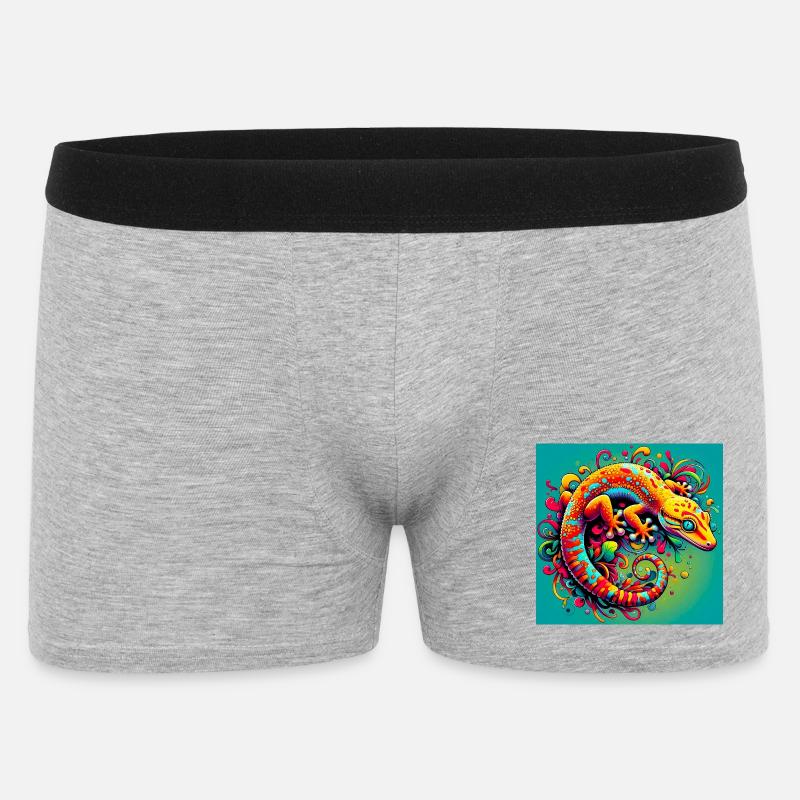 Gekko - Boxer Shorts for menn - gråmelert