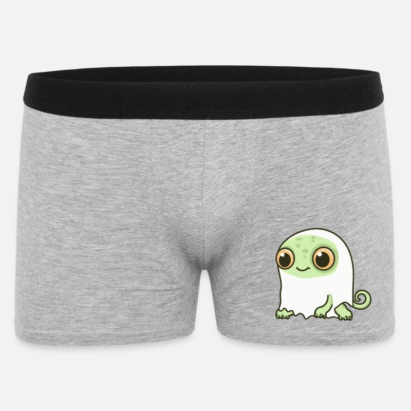 Chameleon Halloween Geist - Männer Boxer Shorts - Grau meliert