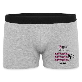 Footvolley Was Sonst Spiel Footvolleyerin Spieler - Männer Boxer Shorts - Grau meliert - Vorne