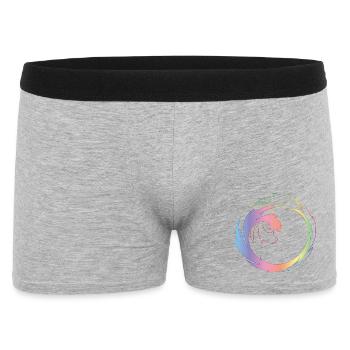 Creative color wheel as a dynamic design frame - Men's Boxer Shorts - heather grey - Front