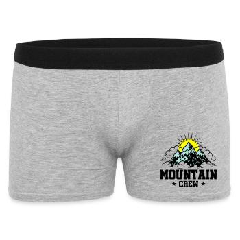Montagnes Mountain Crew - Boxer Homme - gris chiné - Devant