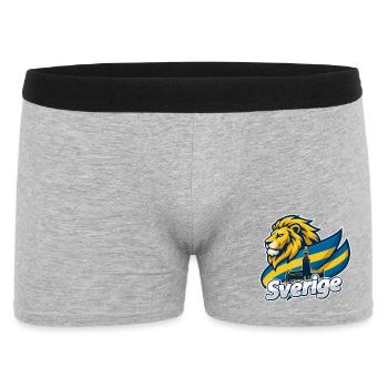 Swedish Lion flag - Men's Boxer Shorts - heather grey - Front
