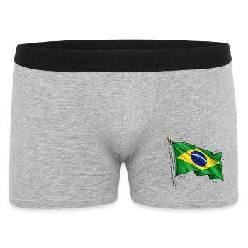 Drapeau du Brésil - Boxer Homme - gris chiné - Devant