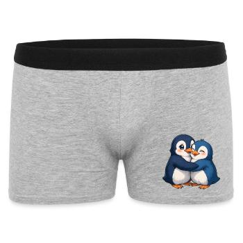 Câlin câlin de pingouin câlin - Boxer Homme - gris chiné - Devant