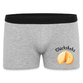 Fortune Cookie Carnival Costume - Fortune Cookie Tshirt - Men's Boxer Shorts - heather grey - Front