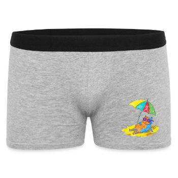 Cats on the beach - Men's Boxer Shorts - heather grey - Front