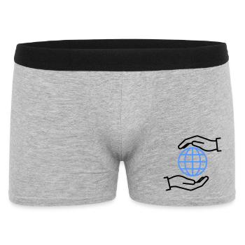 Globe Hands Out Global - Boxer Homme - gris chiné - Devant