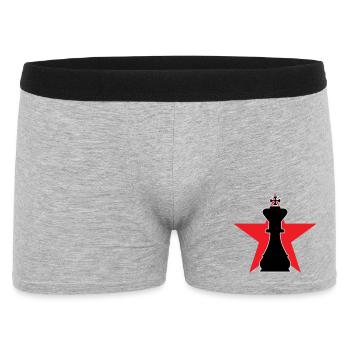 Strategist Grand Master Red Star - Men's Boxer Shorts - heather grey - Front