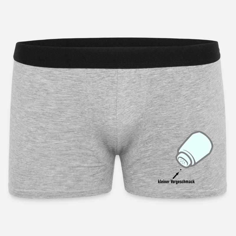 kleiner Vorgeschmack - Männer Boxer Shorts - Grau meliert
