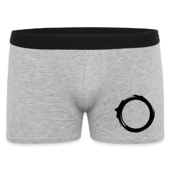Black Hole Universe Silhouette Minimal Physics - Men's Boxer Shorts - heather grey - Front