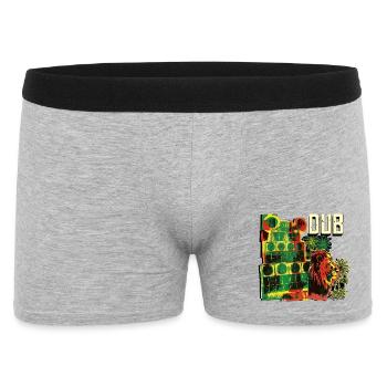 Dub Reggae Soundsystem Session - Männer Boxer Shorts - Grau meliert - Vorne