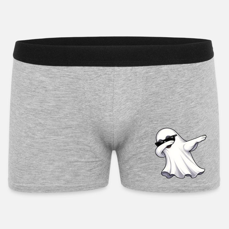 Dabbing Geist - Männer Boxer Shorts - Grau meliert