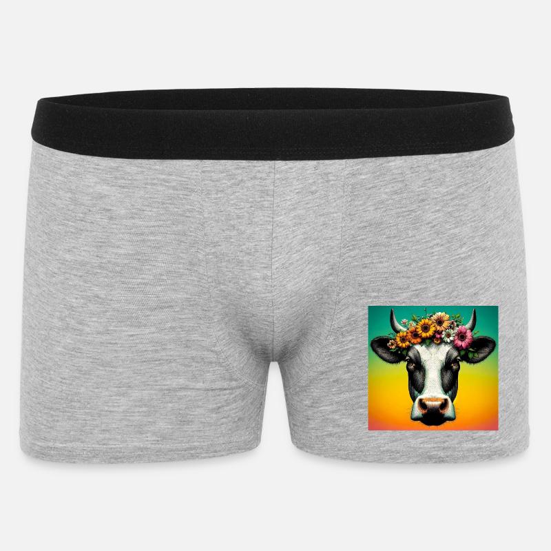 cow - Men's Boxer Shorts - heather grey