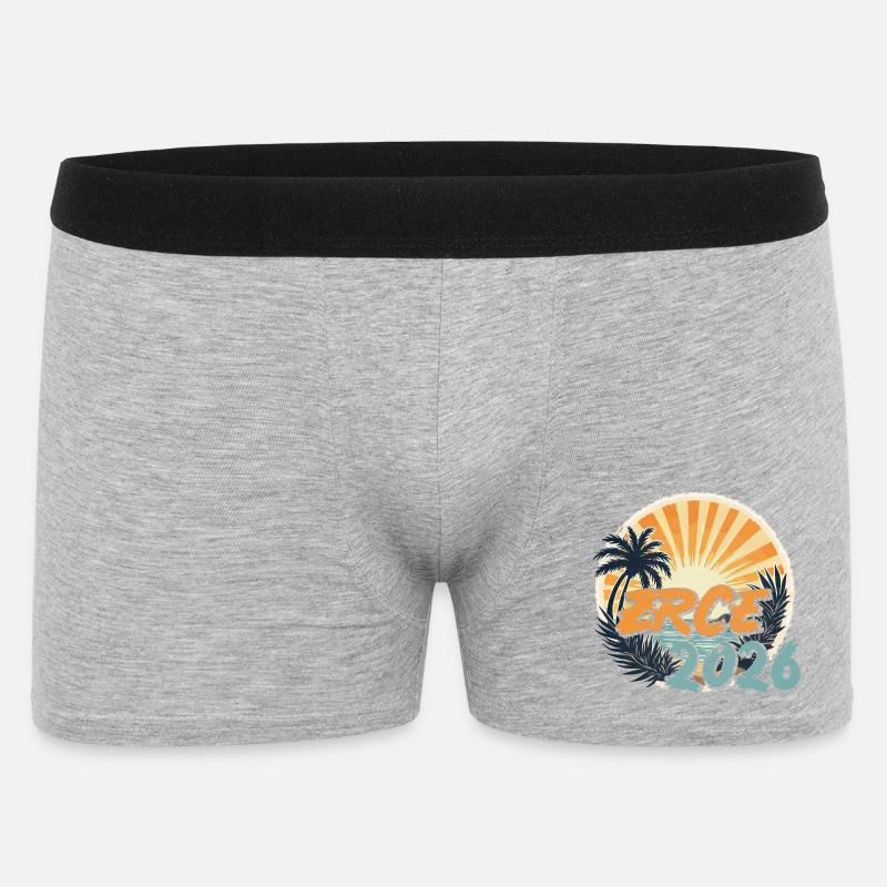 Zrce 2026 - Boxer da uomo - grigio melange