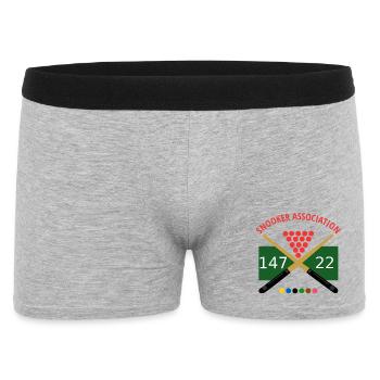 Logo du snooker : Signales de croisement 147 22 - Boxer Homme - gris chiné - Devant