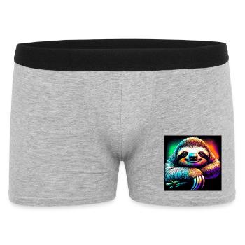Faultier - Männer Boxer Shorts - Grau meliert - Vorne