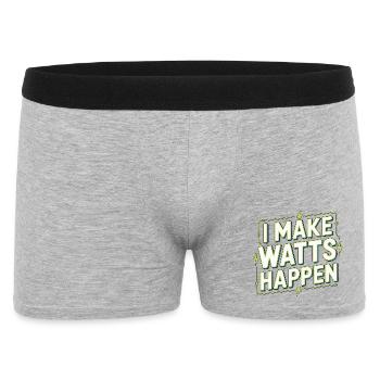 Master Electrician I Make Watts Electrical Service - Men's Boxer Shorts - heather grey - Front