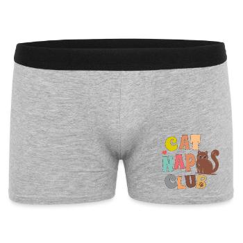 Club du Chat - Boxer Homme - gris chiné - Devant