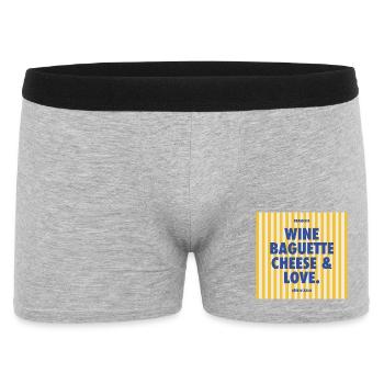 Brasserie - Männer Boxer Shorts - Grau meliert - Vorne