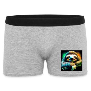 Faultier - Männer Boxer Shorts - Grau meliert - Vorne