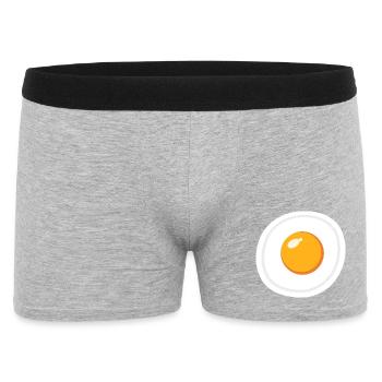 Eikostüm Halloween lustiges Frühstückskostüm - Männer Boxer Shorts - Grau meliert - Vorne