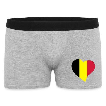 Coeur belge - Boxer Homme - gris chiné - Devant