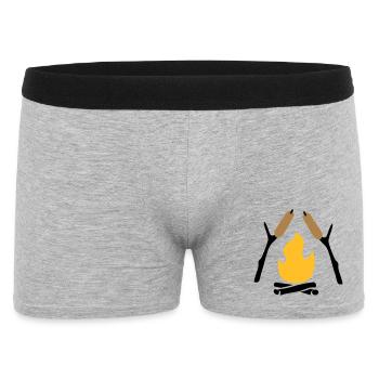 6061912 127479740 pain de bâton - Boxer Homme - gris chiné - Devant