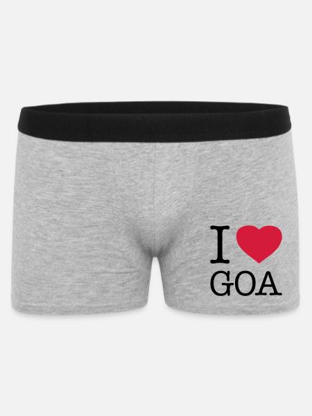 J’AIME GOA Inde - Boxer Homme - gris chiné