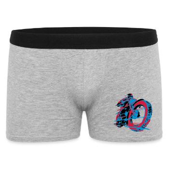 classic_biker_3colors selectable - Men's Boxer Shorts - heather grey - Front