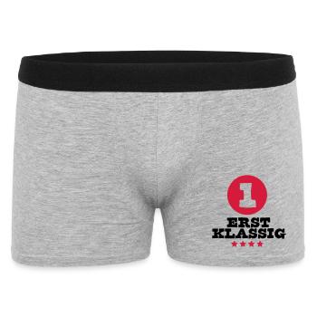 schoolchild sports einschulung - Men's Boxer Shorts - heather grey - Front