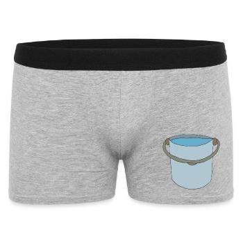 seau d’eau peint à la main seau - Boxer Homme - gris chiné - Devant