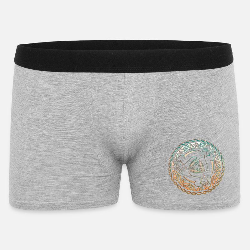 Three Rabbits Three Picture Easter - Men's Boxer Shorts - heather grey