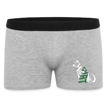 Chat et Chatons Enrisés en Typographie Jouée - Boxer Homme - gris chiné - Devant
